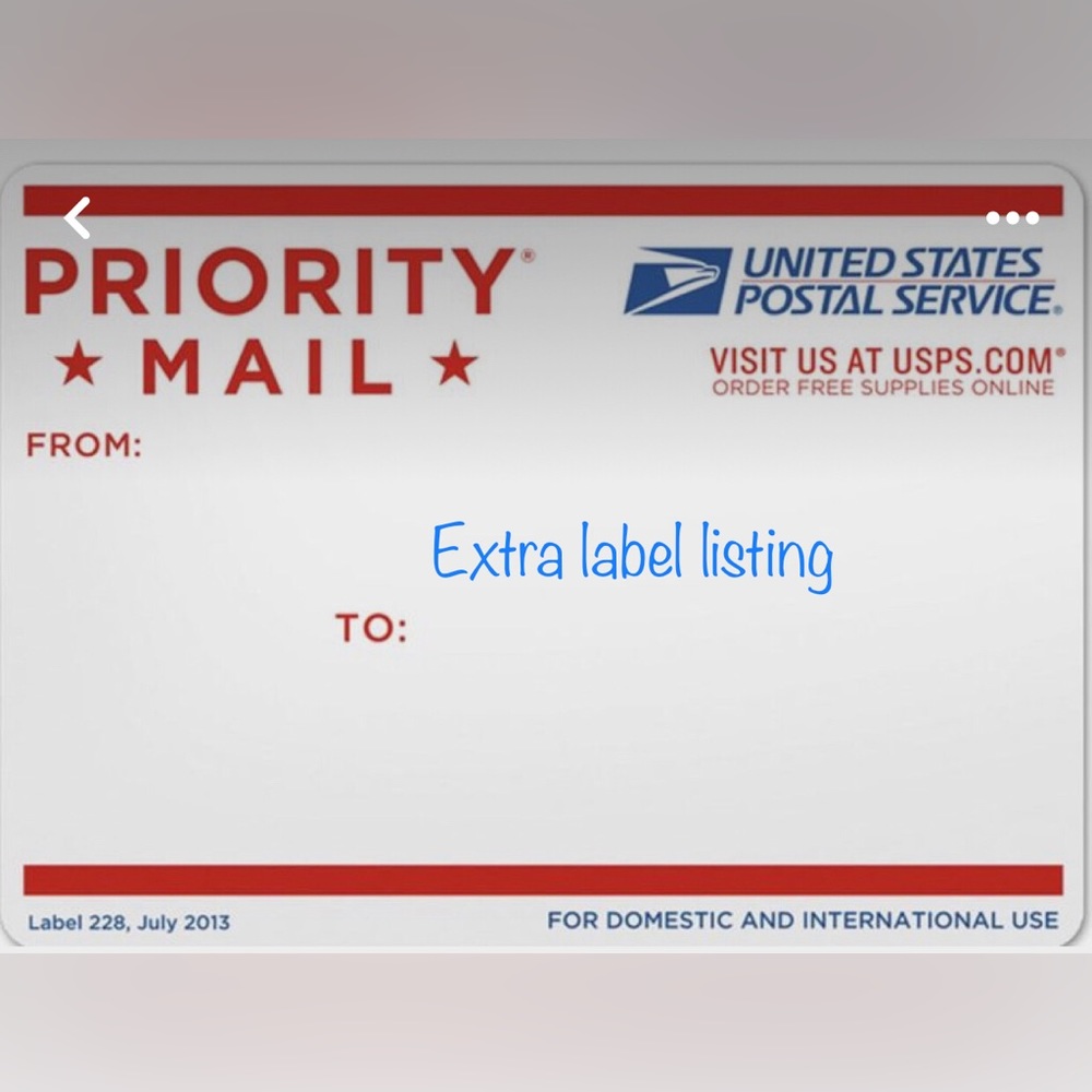 Live show Extra Label Listing for extra bundles in closet